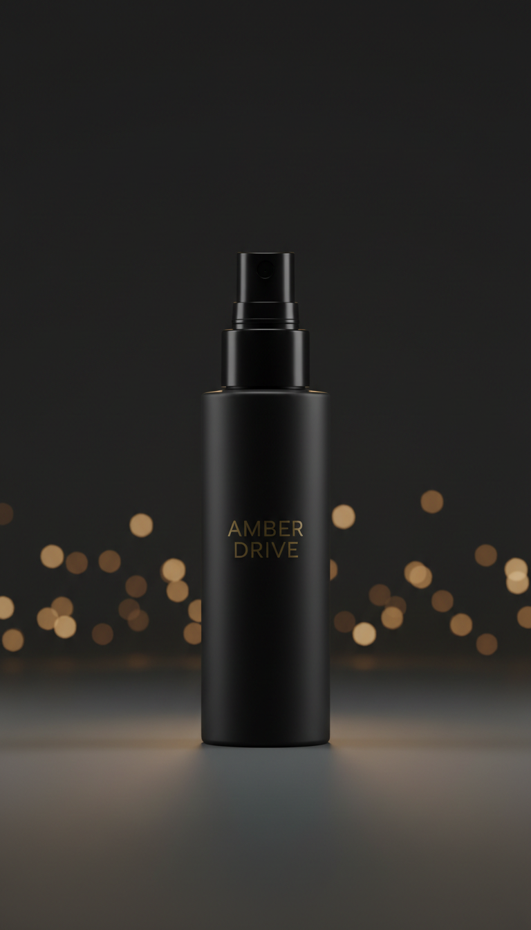 Amber Drive matte travel spray bottle